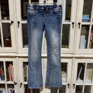 NWOT Grace in LA embroidered bling jeans